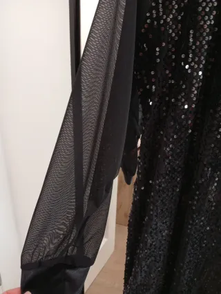 Vestido negro lentejuelas