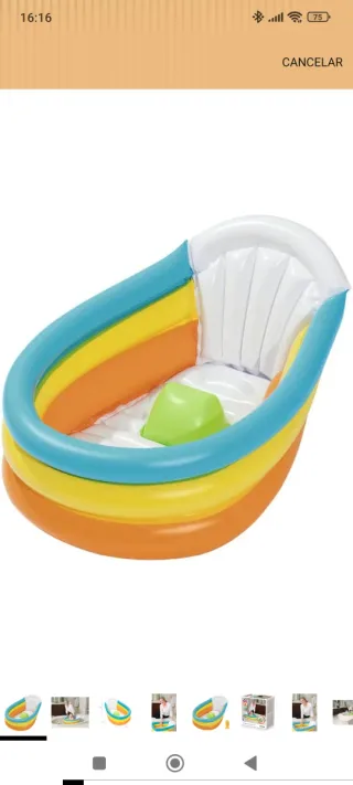 Bañera hinchable para bebé