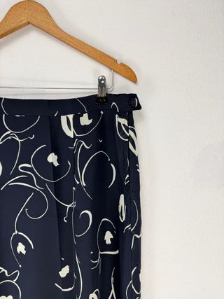 Gonna Marina Rinaldi Viscosa Blu Fantasia XL XXL