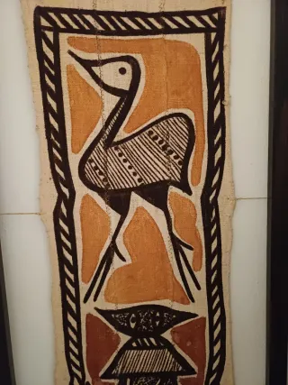 Grande pannello etnico africano dipinto a mano