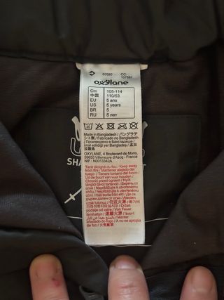 Pantalón de esquí para niño Talla 5