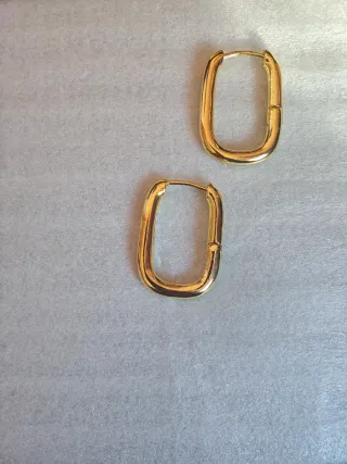 Pendientes de aro dorados