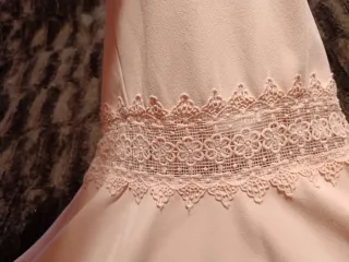 Vestido rosa encaje niña/mujer talla única