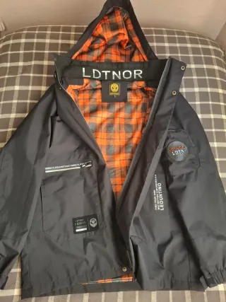 Chaqueta Impermeable Leduntino Talla L Negra