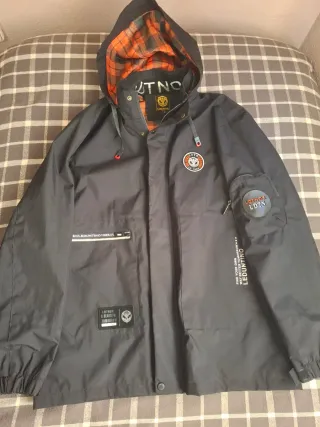 Chaqueta Impermeable Leduntino Talla L Negra