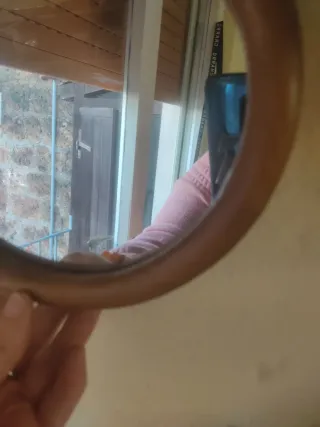 Specchio in legno design organico