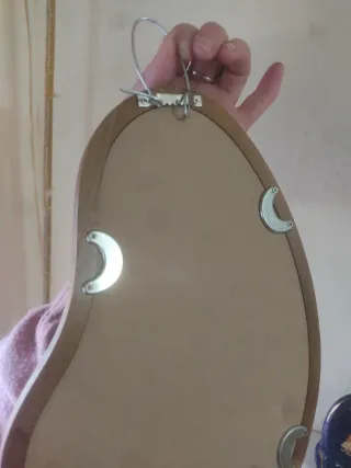 Specchio in legno design organico