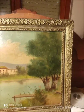 Cuadro decorativo paisaje lago
