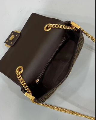 Borsa Fendi Marrone e Oro