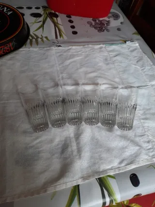 Vassoio e 6 bicchieri Vecchia Romagna