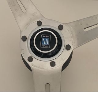 Volante Nardi Mogano Acciaio Anni 60