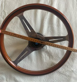 Volante Nardi Mogano Acciaio Anni 60