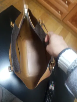 Bolso Michael Kors Grande Marrón y Dorado