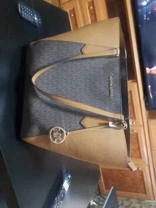 Bolso Michael Kors Grande Marrón y Dorado