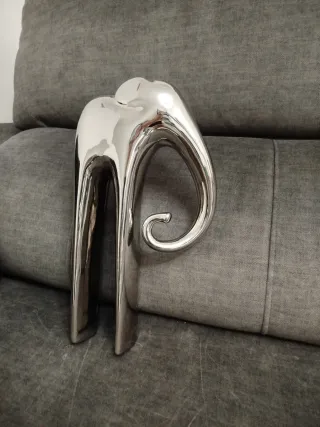 Figura Elefante Plata Metal