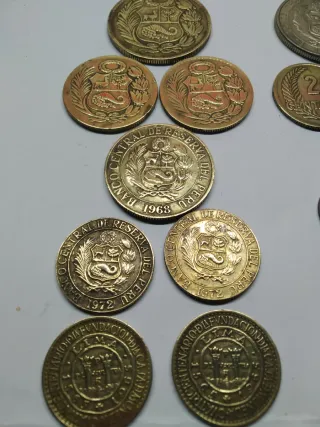15 Monedas de Perú latón