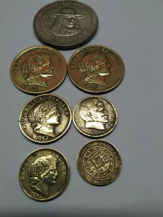 15 Monedas de Perú latón