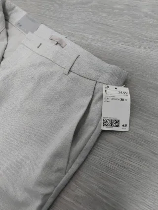 Pantalón H&M Gris claro Nuevo