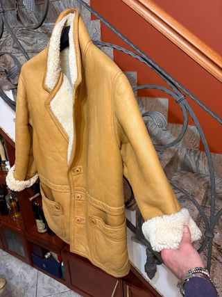 Cappotto Montone Shearling Vera Pelle Vintage