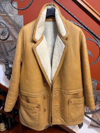 Cappotto Montone Shearling Vera Pelle Vintage