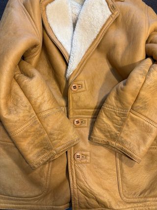 Cappotto Montone Shearling Vera Pelle Vintage