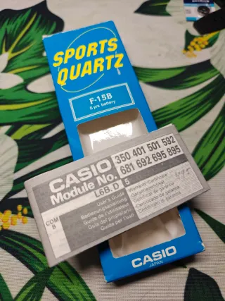 Caja y manual reloj Casio F-15B