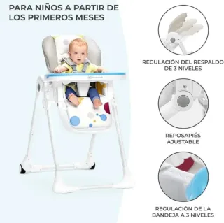 kk Kinderkraft YUMMY, Silla de bebé, ergonómica.
