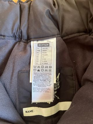 Pantalón de esquí Wedze azul talla 12