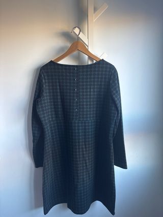 Vestido Surkana Negro y Verde