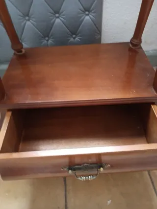 Galán de noche madera nogal antiguo