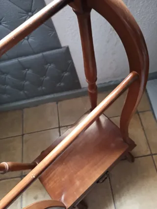 Galán de noche madera nogal antiguo