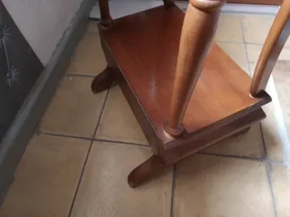 Galán de noche madera nogal antiguo