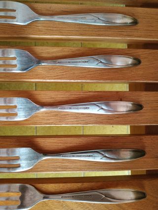 LOTE Cubiertos Vintage Metal y Plata Orfebrería