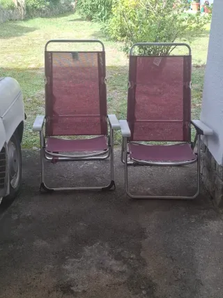 2 Sillas Plegables Playa Rojas