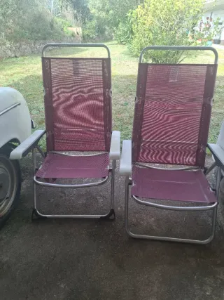 2 Sillas Plegables Playa Rojas
