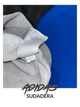 Sudadera Adidas Gris y Negra Urbana