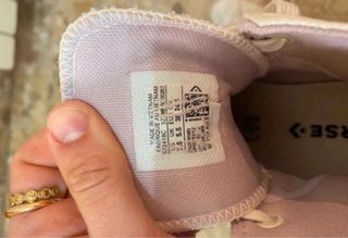 Converse Blancas y Moradas Mujer