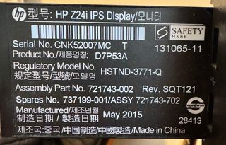 Monitor HP Z24i