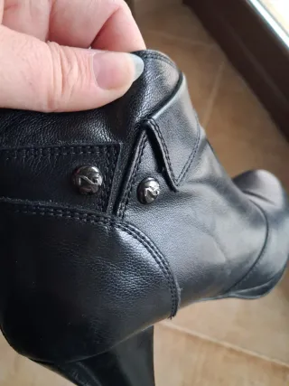 Nero Giardini Stivaletti Pelle Neri Tg 37