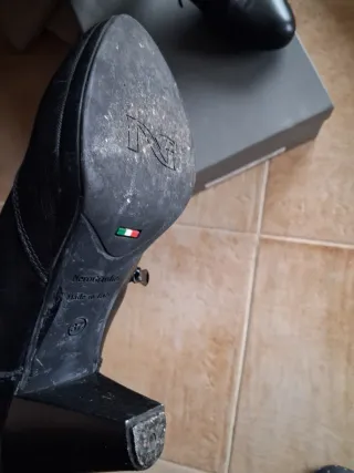 Nero Giardini Stivaletti Pelle Neri Tg 37