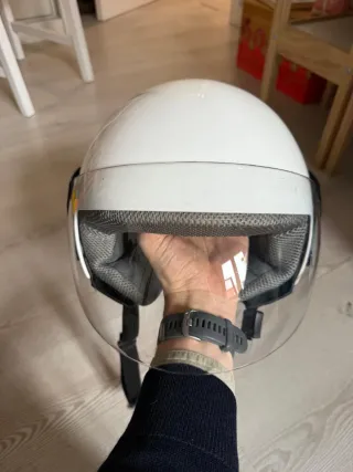 Casco Moto LS2 Jet Blanco Talla L