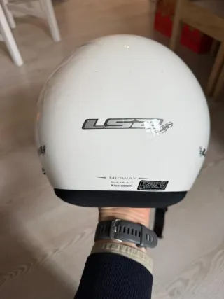 Casco Moto LS2 Jet Blanco Talla L