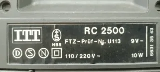 Radiocasete ITT RC 2500 4 Bandas