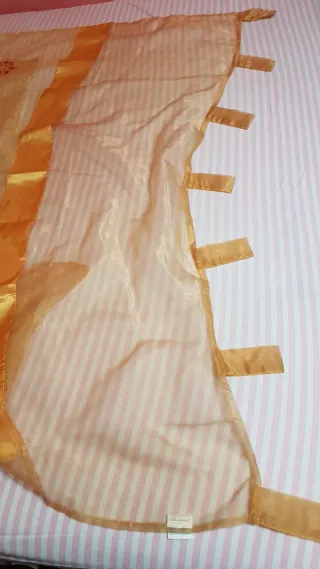 Tenda colore oro giallo velato organza raso