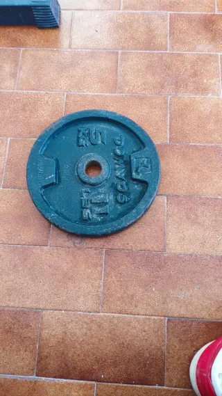 11 discos de gimnasio 5kg recogida en mano