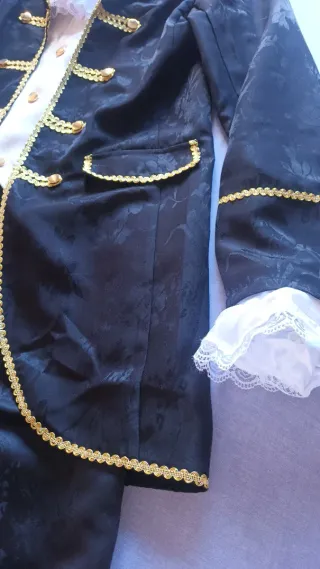 Disfraz época victoriana negro y blanco