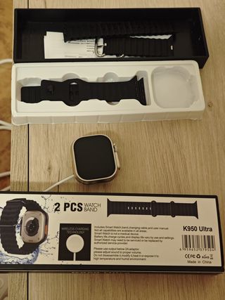 Smartwatch K950 Ultra c/ 2 Pulseiras