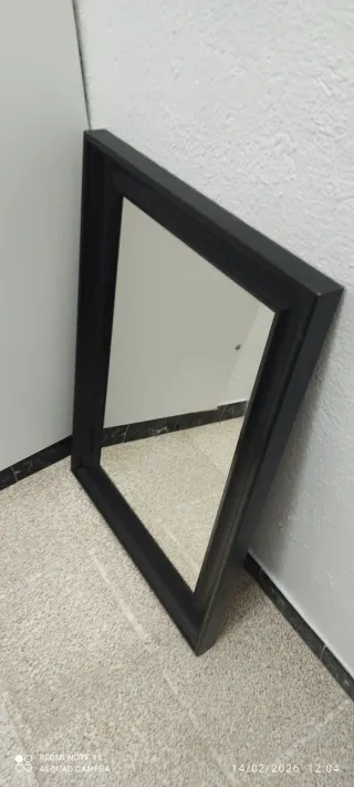 Espejo de pared negro