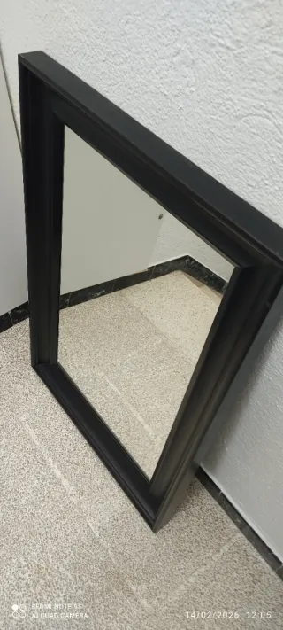 Espejo de pared negro