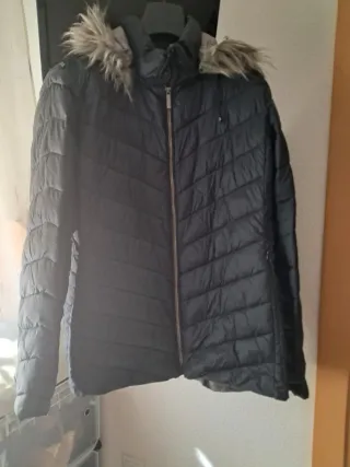 Chaquetón acolchada mujer talla XXL azul marino